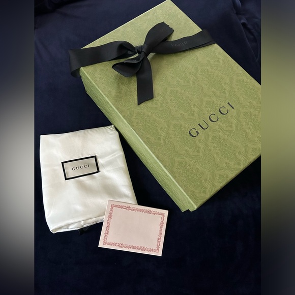 NEW Gucci Interlocking GG logo Blue Caspian Chain Large Bag - Picture 8 of 16